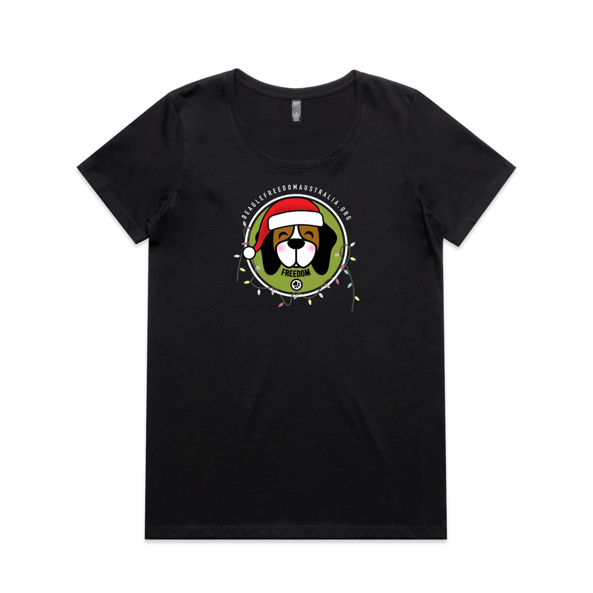 Beagle Freedom Australia Womens Christmas Tee