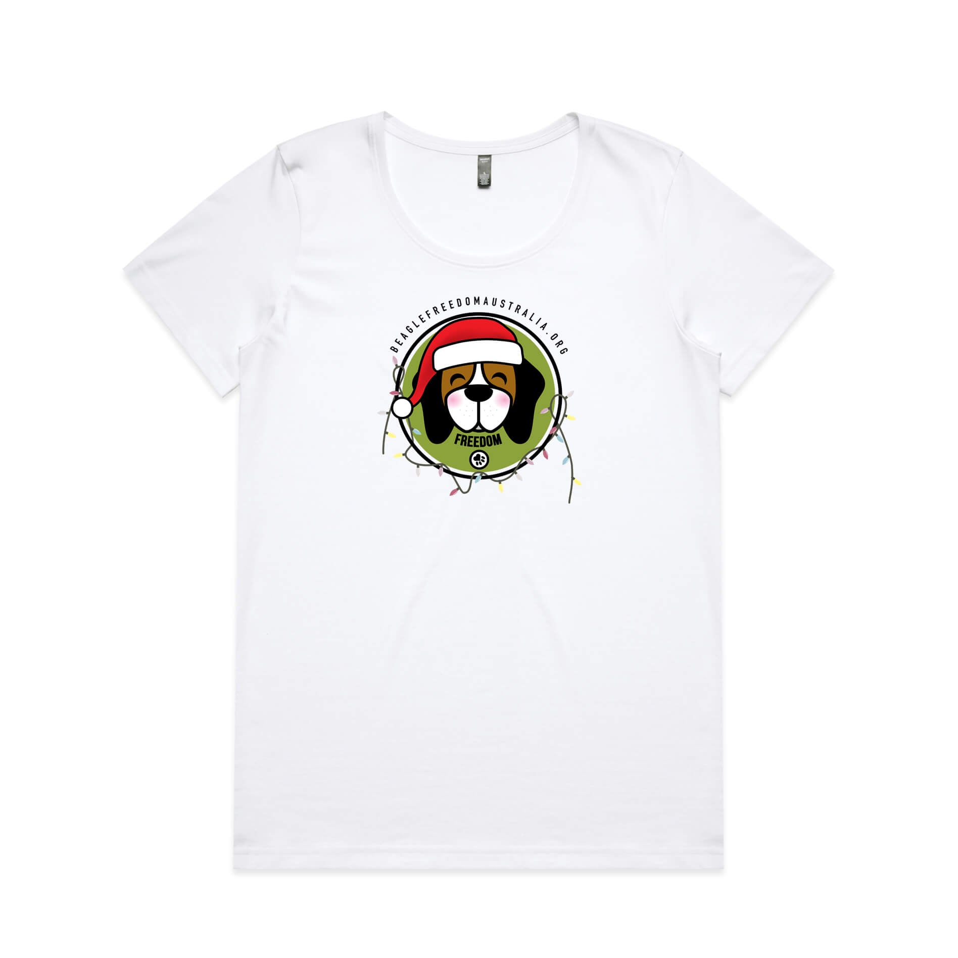 Beagle Freedom Australia Womens Christmas Tee