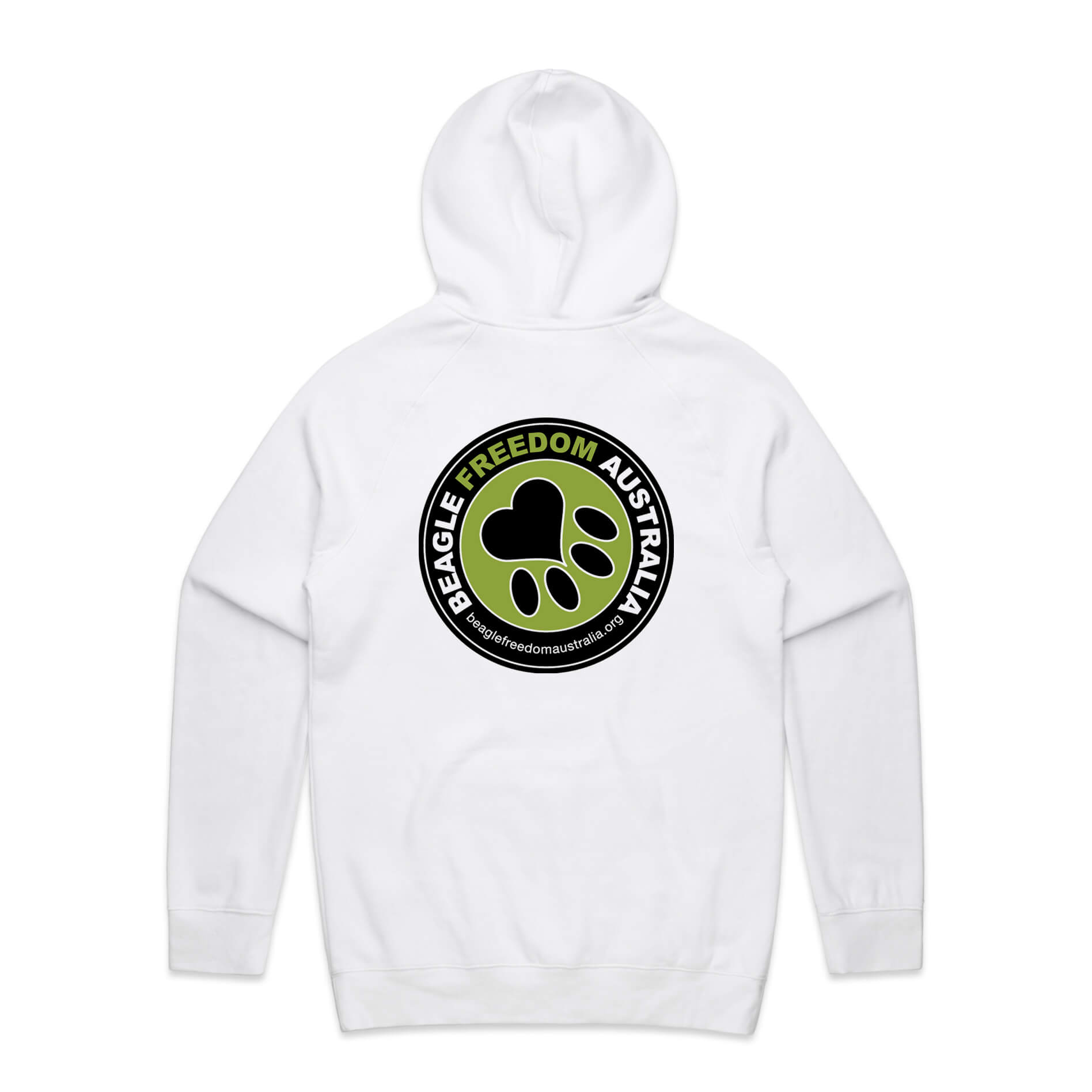 Beagle Freedom Australia Mens Double Logo Hoodie