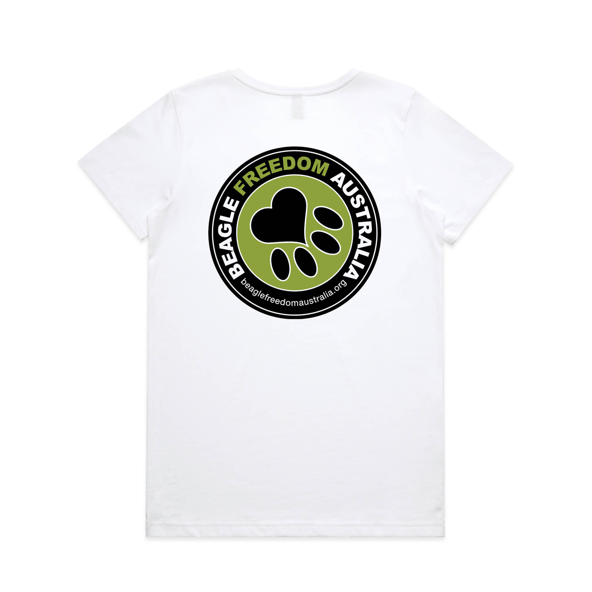 Beagle Freedom Australia Womens Double Logo Tee