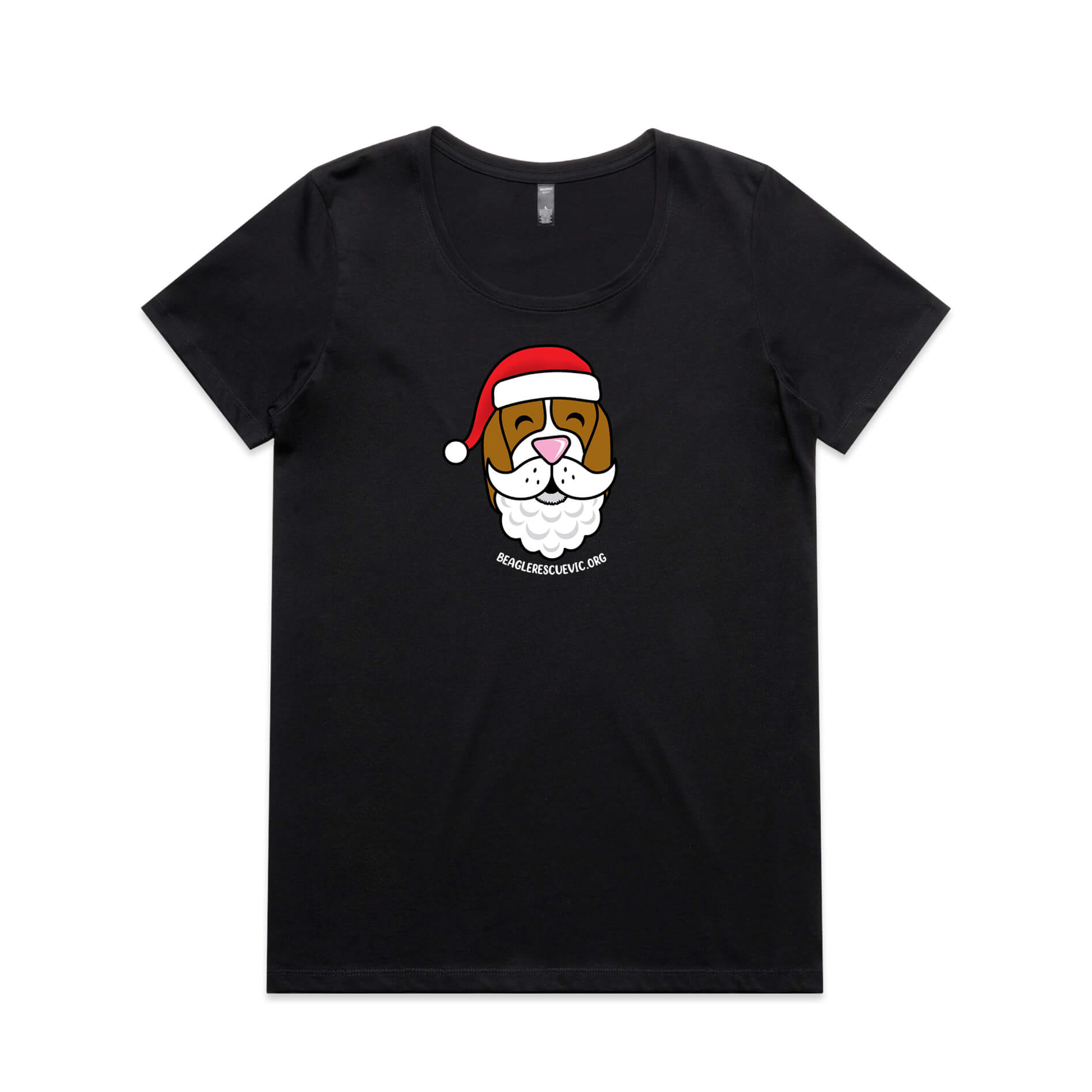 Beagle Rescue Victoria Womens Christmas Tee