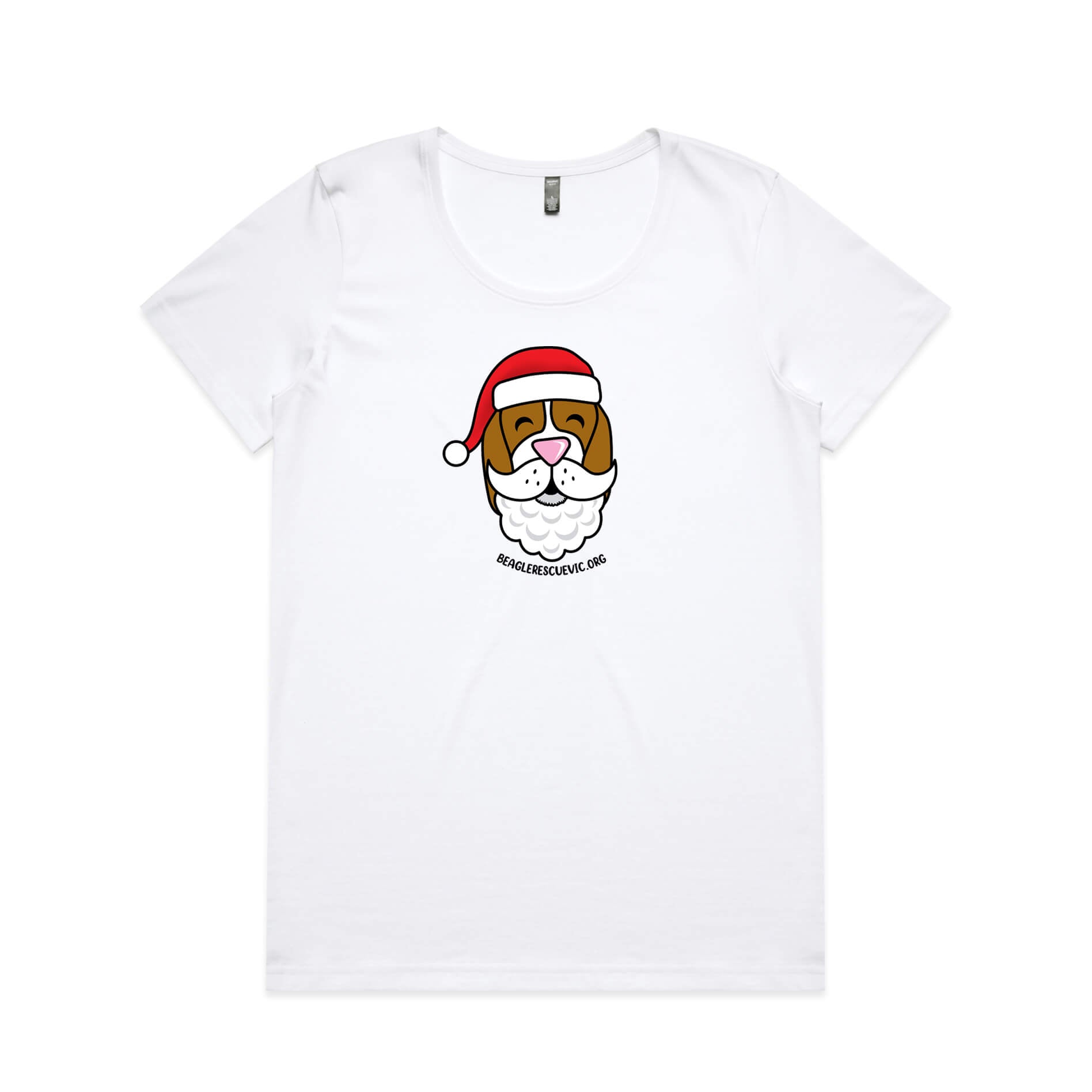 Beagle Rescue Victoria Womens Christmas Tee