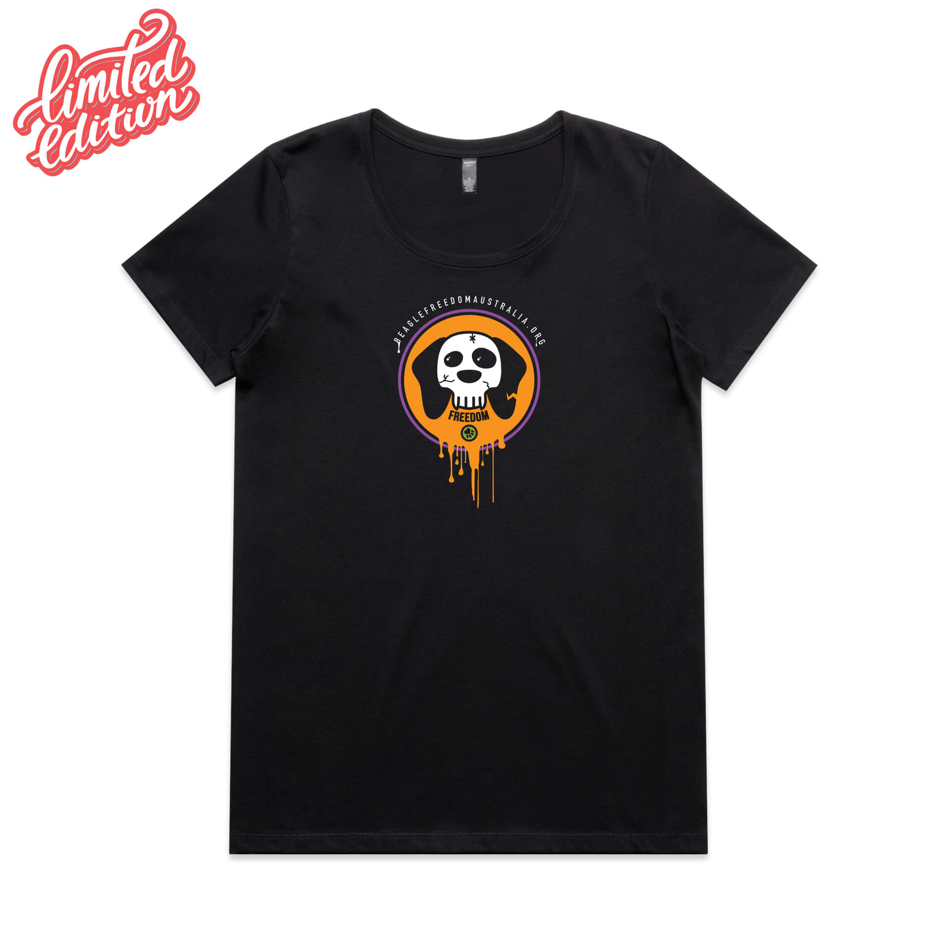 Beagle Freedom Australia Womens Halloween Tee